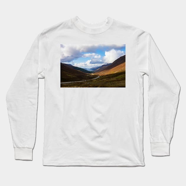 Loch Maree from Glen Docherty, Achnasheen, Scotland Long Sleeve T-Shirt by dianecmcac